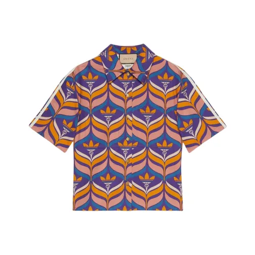 GUCCI X ADIDAS Collaboration SS22 Рубашка Унисекс Многоцветная