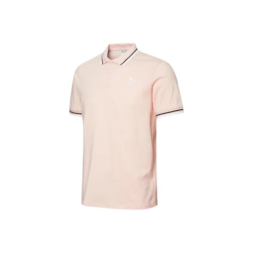 PUMA Поло Мужское Светло-Розовое