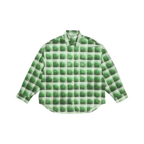 ACNE STUDIOS SS25 Зеленый Мужские Рубашки