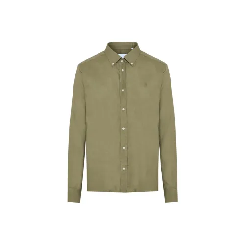 LES DEUX Зеленые Мужские Рубашки