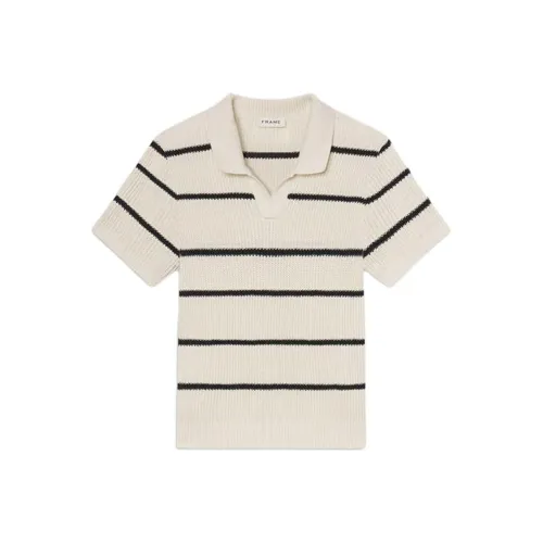 Рамка SS25 Поло Мужское Черные Полосы