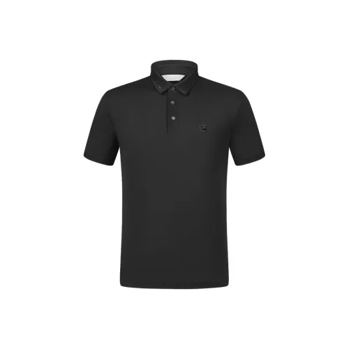 FILA GOLF серия Темно-черное Мужское Поло