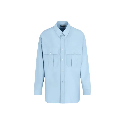 EMPORIO ARMANI Рубашка Мужская Синяя