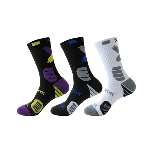 MIIOW Баскетбольные носки Мужские упаковка из 3 пар