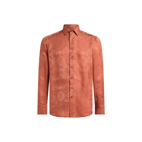 ETRO Розовые Мужские Рубашки