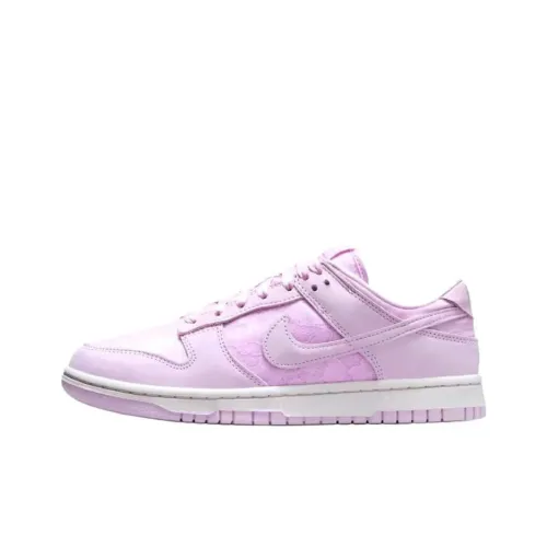 Nike Dunk Скейтборд Кроссовки Низкие Розовые Женские