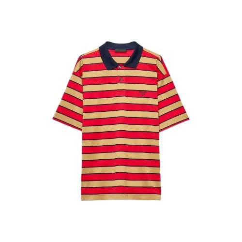 PRADA SS25 Поло Мужское Красное