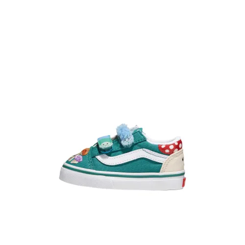 Vans Old SkoolOld Skool V Low Топ Обувь для малышей Зеленый Infant And Toddler