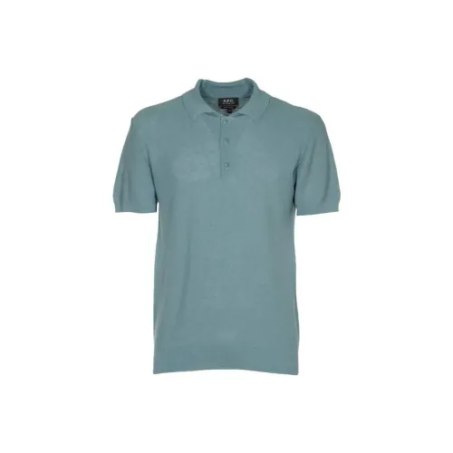 A.P.C. Joint Paragraph Светло-Синий Мужская Поло