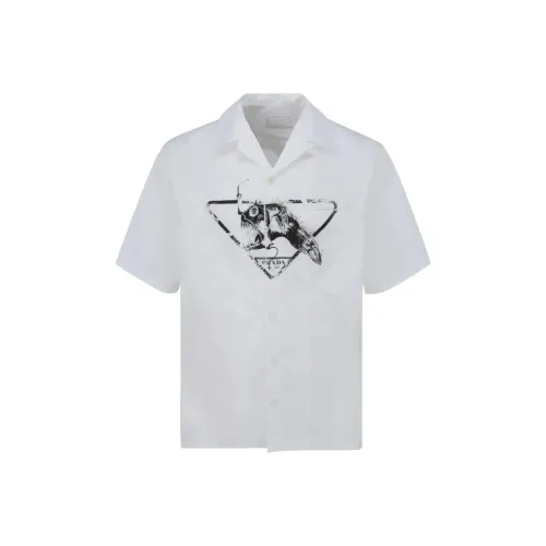 PRADA Белые Мужские Рубашки