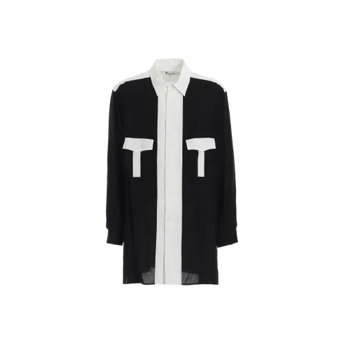 Yohji Yamamoto Мужские Черные Рубашки