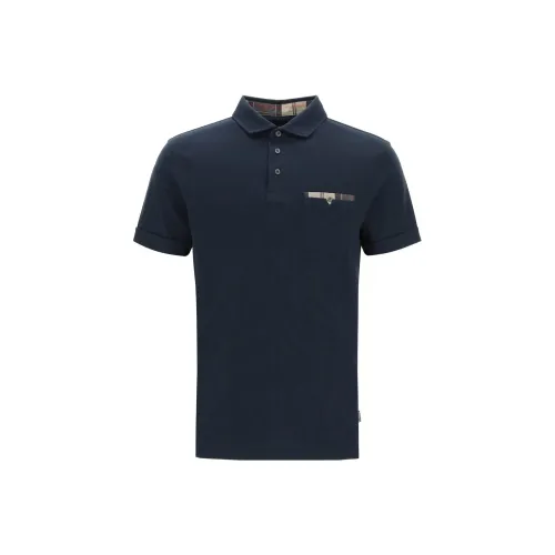 BARBOUR Мужская поло синего цвета