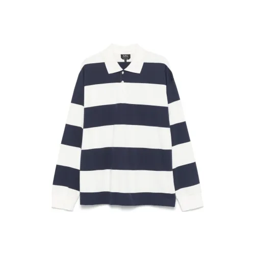 A.P.C Синий Мужское Поло