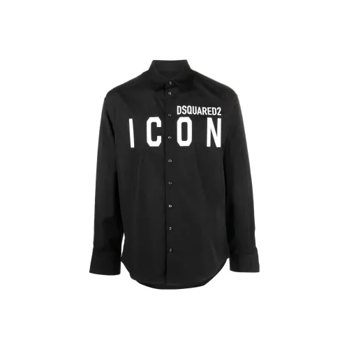 DSQUARED 2 Мужские Черные Рубашки