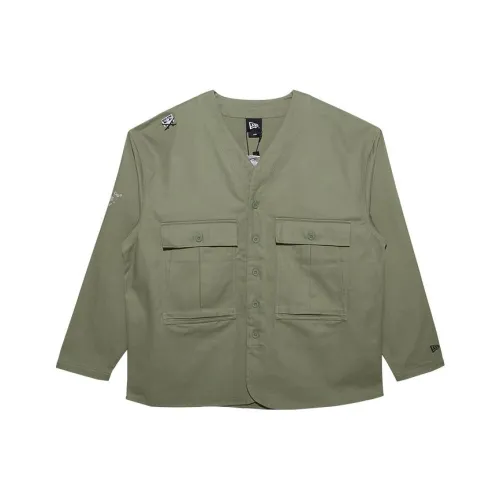 New Era Зеленая Унисекс Рубашка