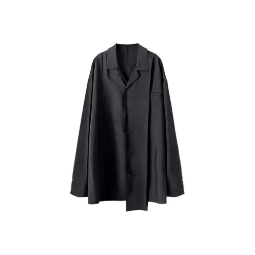 HUANXIANGZHE Рубашка Унисекс Черная