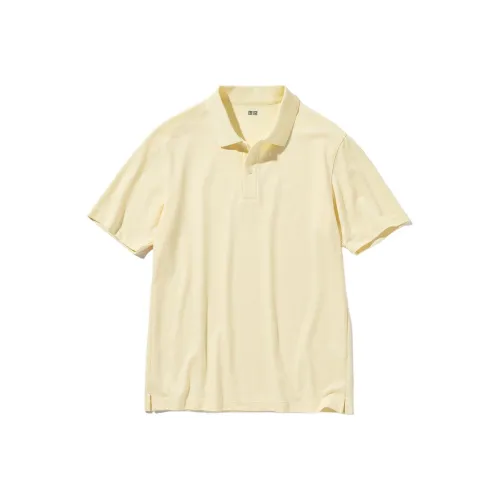 UNIQLO AIRism Mesh Series Поло Унисекс Абрикосовый Желтый