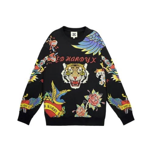 ED HARDY X Черный Унисекс Свитшоты