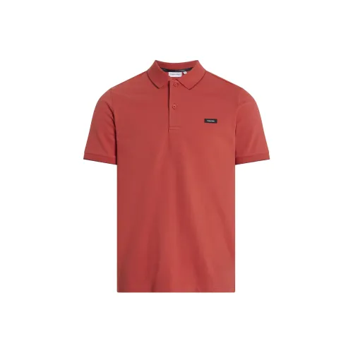 CALVIN KLEIN Поло Мужское Красное