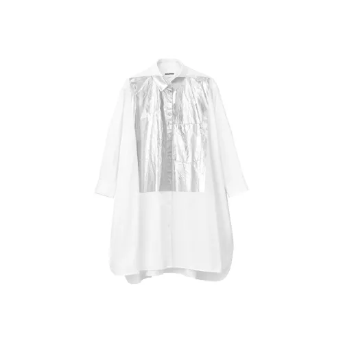 JIL SANDER Silver Seat Opening Limited Белая Унисекс Рубашка