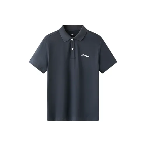 Поло с подкладкой мужской темно-серый