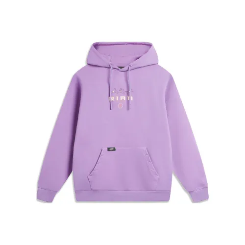 LINING Sports Life Collection Толстовка Унисекс Мягкий Фиолетовый