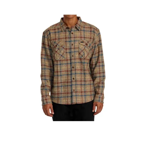 RVCA FW24 Рубашка Мужская Mumbai Коричневый