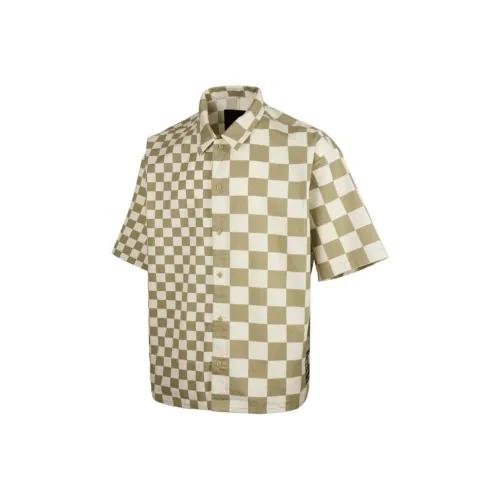 Vans Off The Wall Рубашка Мужская Бежевая Желтая