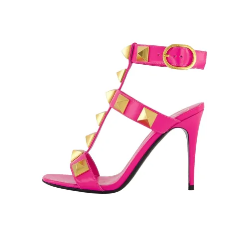 Valentino One Ремень Сандалии 10 см Женские Розовые