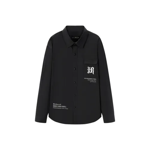 JOHN RICHMOND Мужские черные рубашки