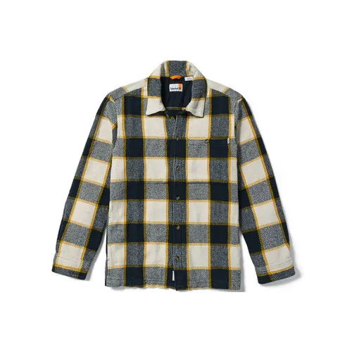 Timberland Рубашка Мужская Темно-сапфировая Ткань окрашенная в пряжу