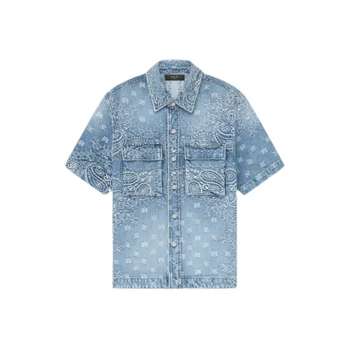 AMIRI Индиго Мужские Рубашки