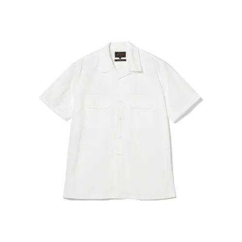 BEAMS совместный бренд Белая мужская рубашка