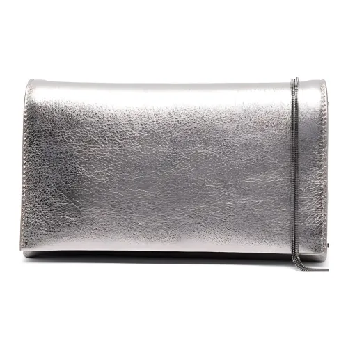 BRUNELLO CUCINELLI Телячья кожа Одно плечо Через плечо Клатч Women's Silver