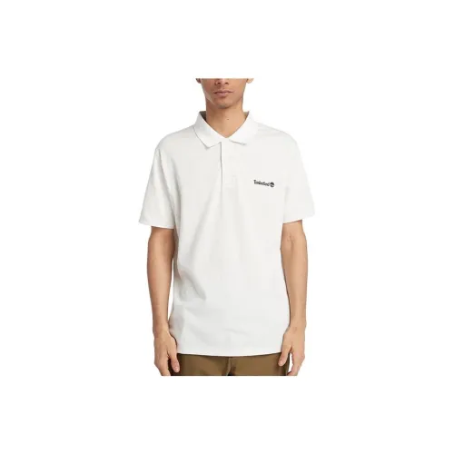 Timberland Поло Мужское Винтажное Белое