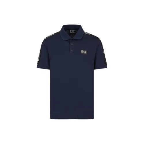 EMPORIO ARMANI EA7 Морской Синий Мужское Поло