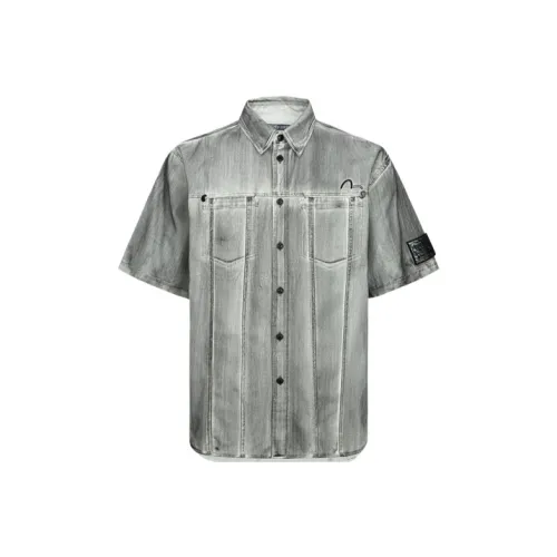 EVISU Серые Мужские Рубашки