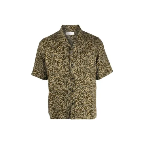 SAINT LAURENT SS23 Рубашка Мужская Умбра