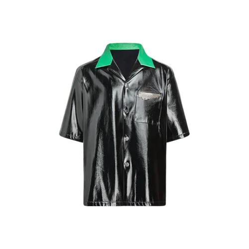 455EMBLE Черная унисекс рубашка