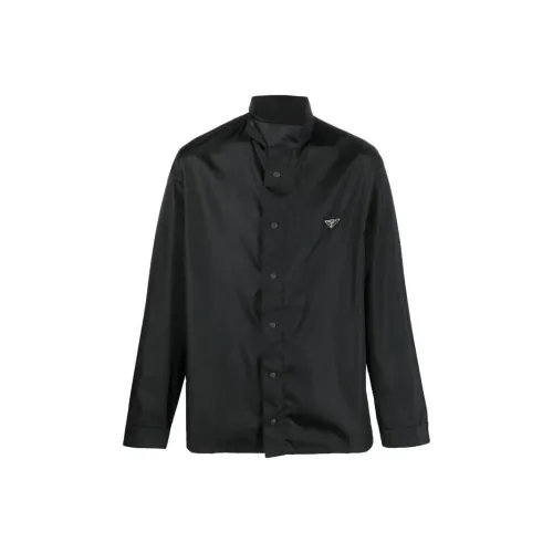 PRADA Мужские Черные Рубашки