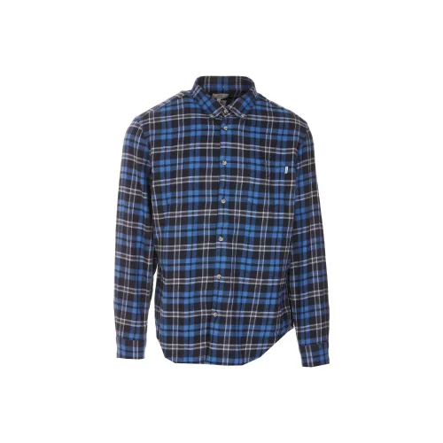 WOOLRICH Мужские рубашки синие