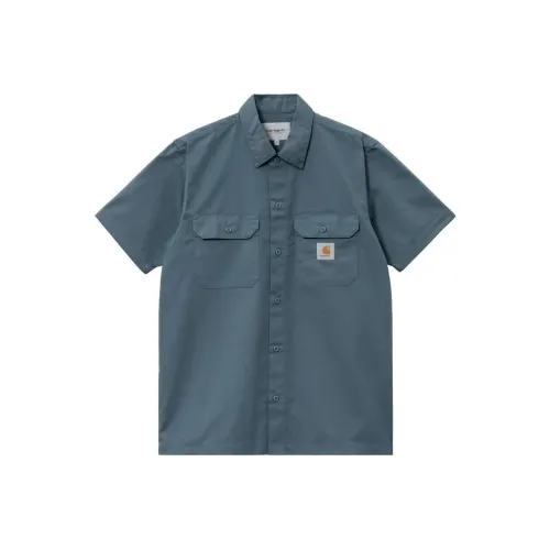 Carhartt WIP Темно-синие унисекс рубашки