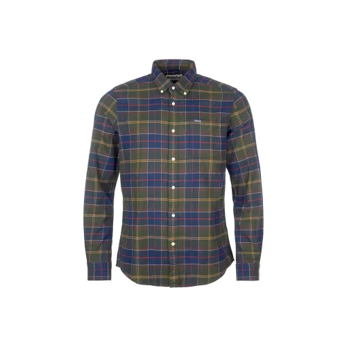 BARBOUR Зеленые Мужские Рубашки