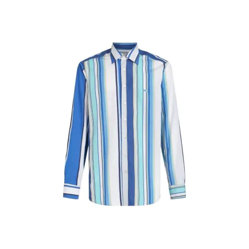 ETRO Мужские Синие Рубашки