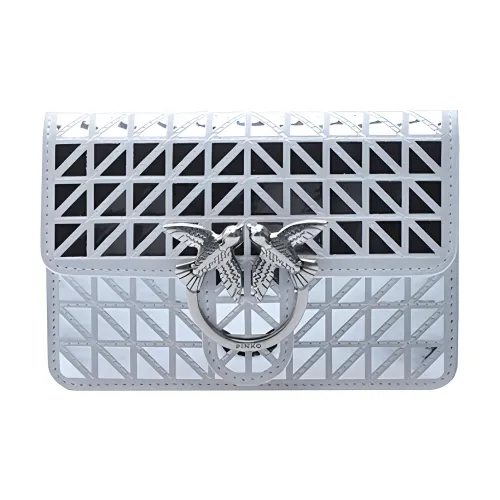 PINKO Кожа Swallow Сумка Сумка через плечо Сумка на плечо Мини Женская Серебряный