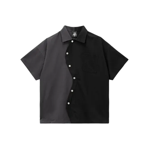 XINYINSU Deconstruction 24SS Shirt Unisex Black