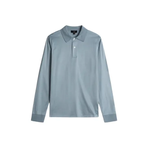 Dunhill FW23 Поло Мужское Светло-Синий
