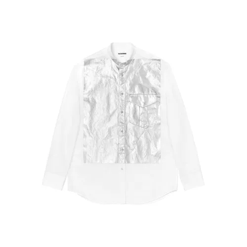 JIL SANDER Silver Seat Opening Limited Белая Унисекс Рубашка