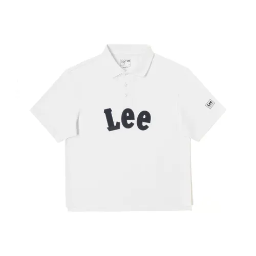 Lee Белое Унисекс Поло