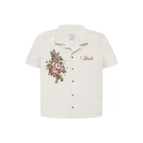 RHUDE Экрю Мужские Рубашки